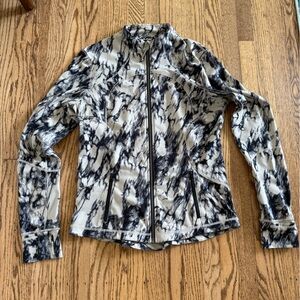 Lululemon define jacket (black and tan tie dye)